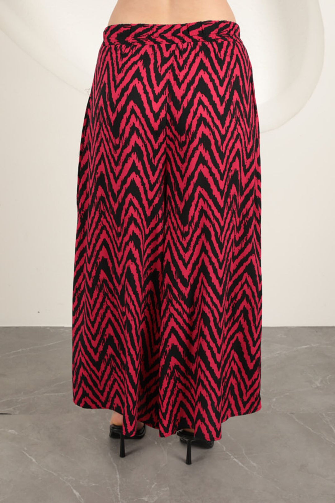 KKT Viscose Fabric Striped Women's Suit-Fuchsia - Bacău