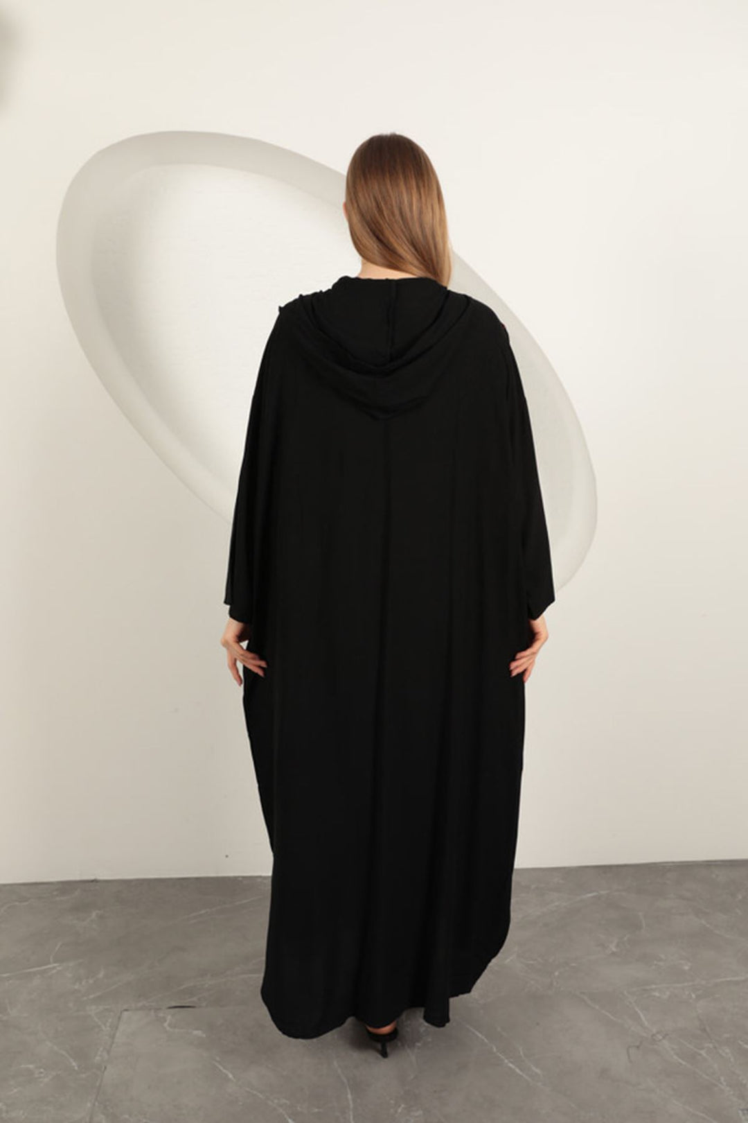 KKT Viscose Leaf Embroidered Dress-Black - Schwerte
