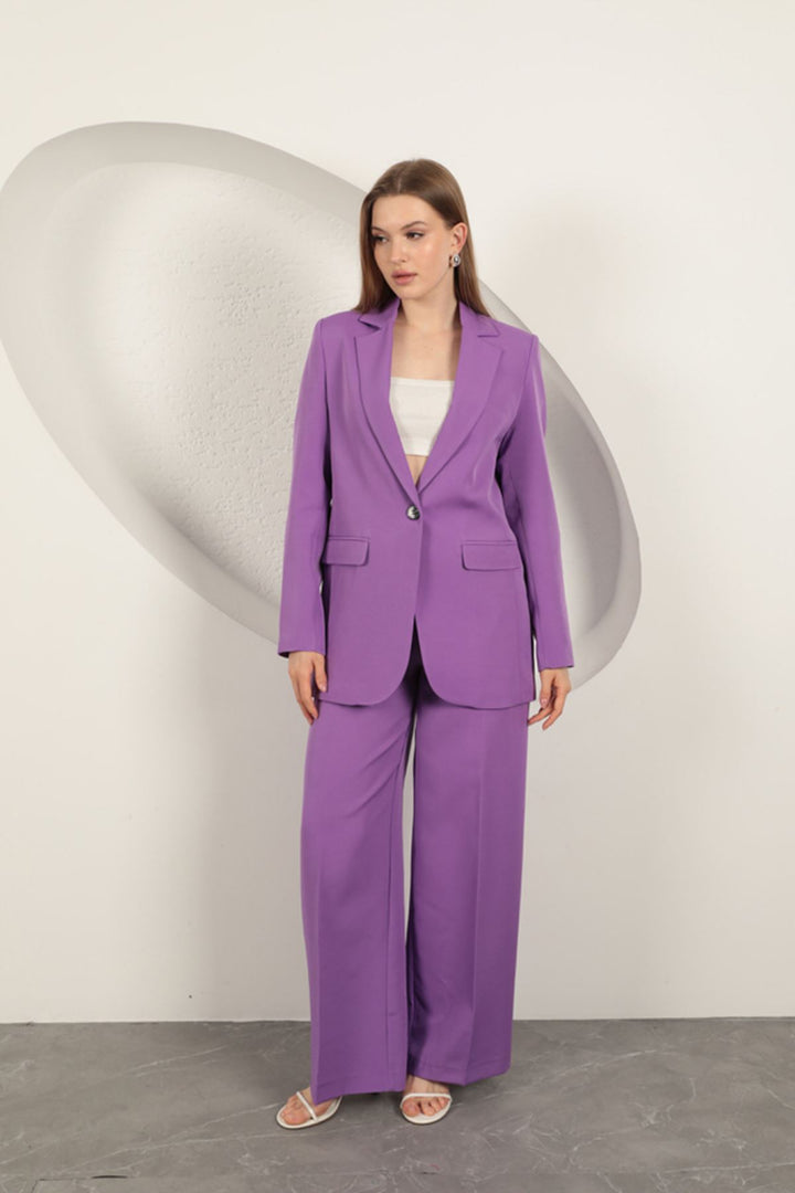 KKT Atlas Fabric Women's Oversize Jacket-Lilac - Marion