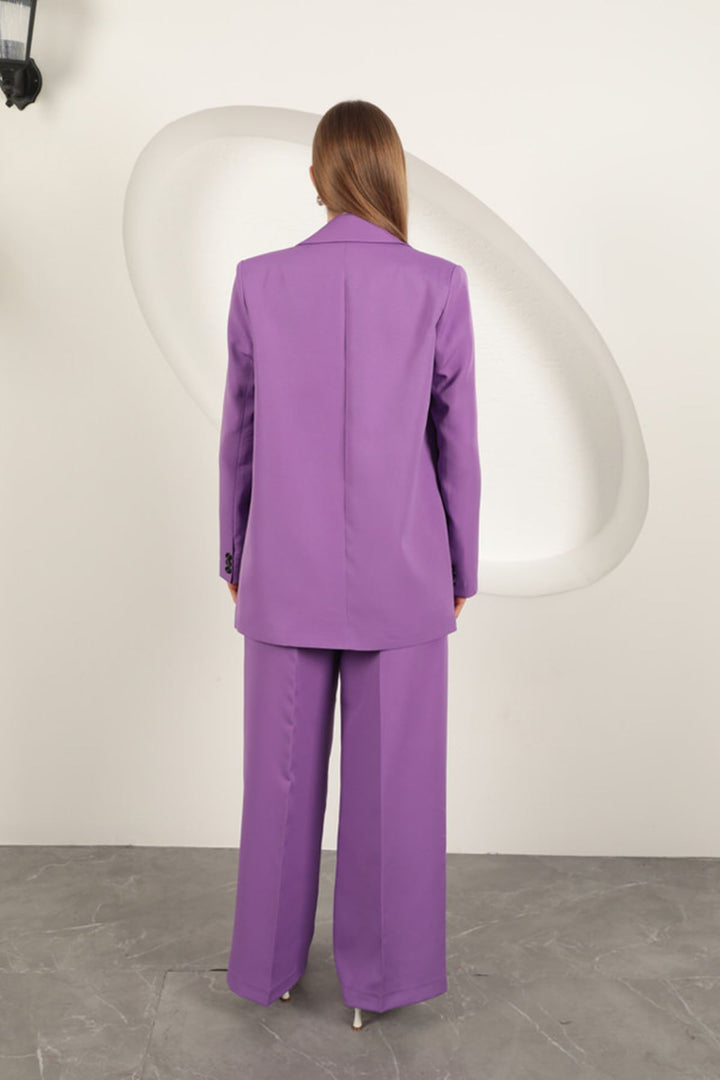 KKT Atlas Fabric Women's Oversize Jacket-Lilac - Marion