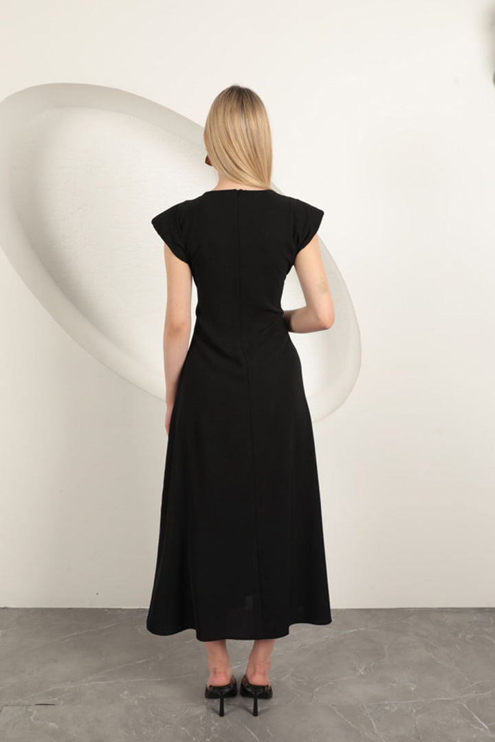 KKT Buckle Detailed Dress-Black - Taunton