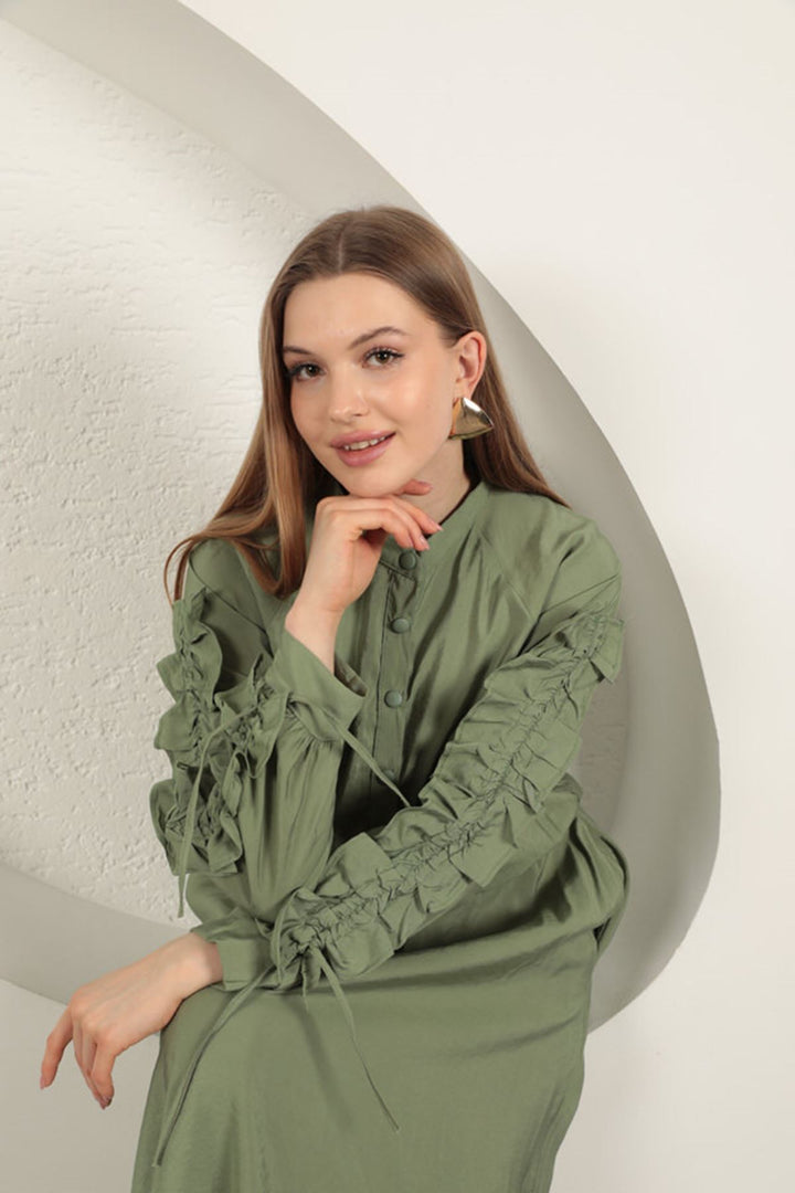 KKT Modal Fabric Sleeve Detailed Suit-Mint - Esposende