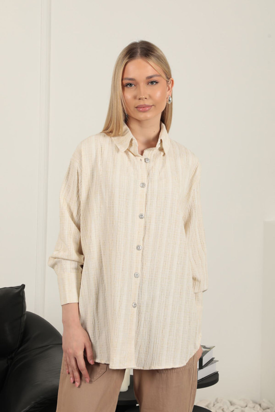 KKT Women's Shirt-Beige - El Mirage