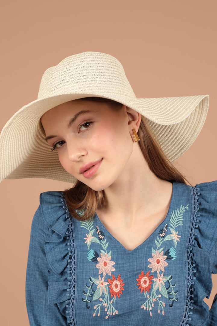 KKT Women's Straw Hat-Ecru - Dovzhansk