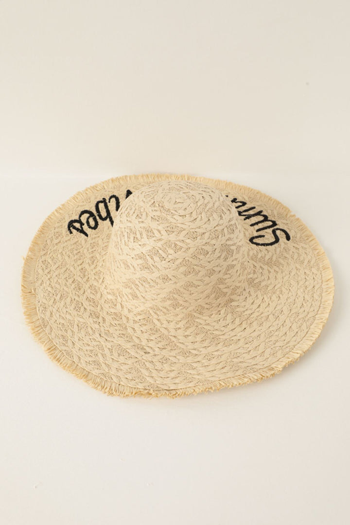 KKT Straw Women's Hat-Beige - Villafranca del Panadés