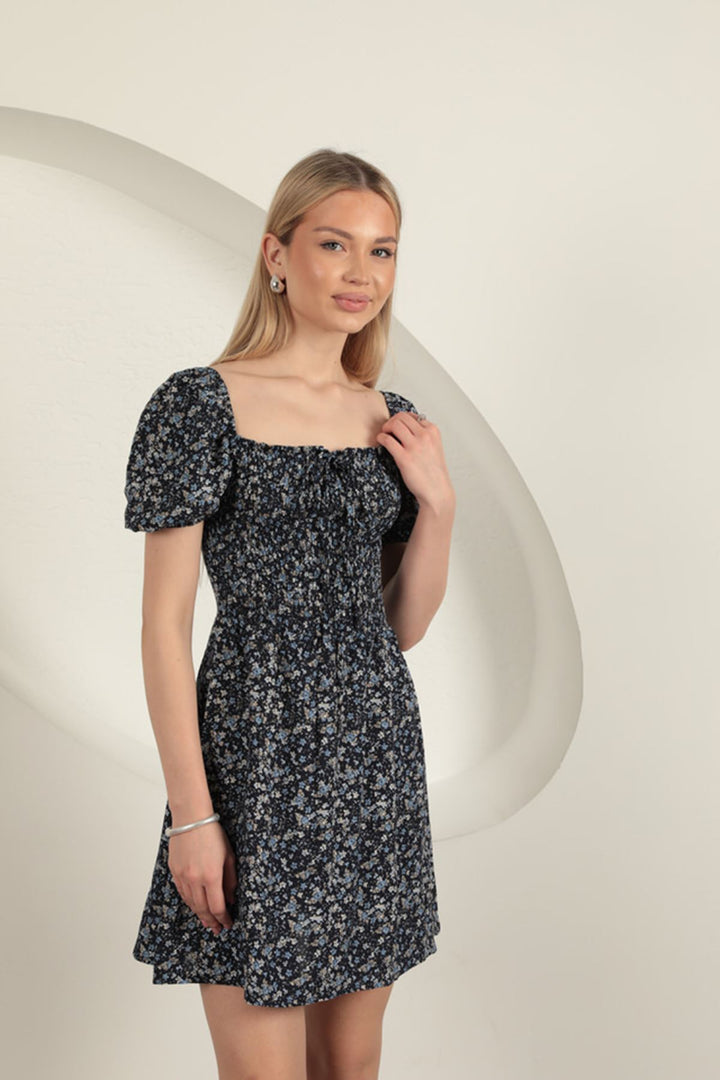 KKT Viscose Dress-Navy Blue - Dartford