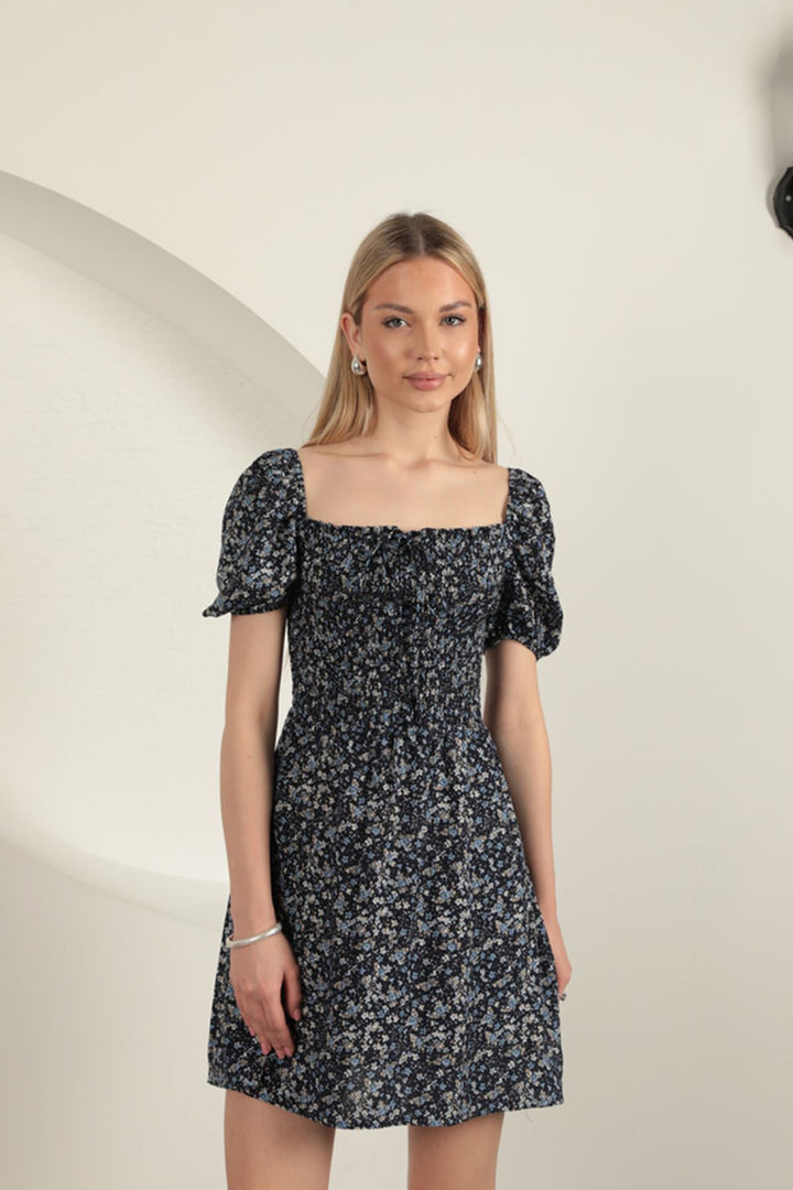 KKT Viscose Dress-Navy Blue - Dartford