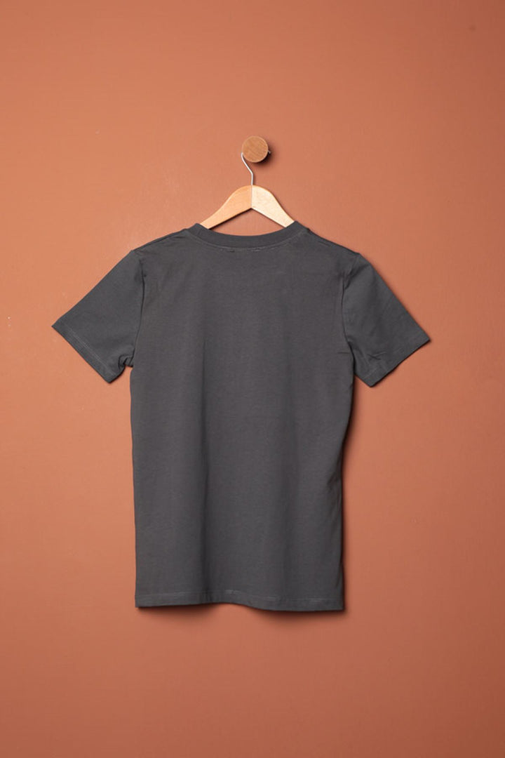 KKT Bow Printed T-Shirt-Anthracite - Villa Victoria