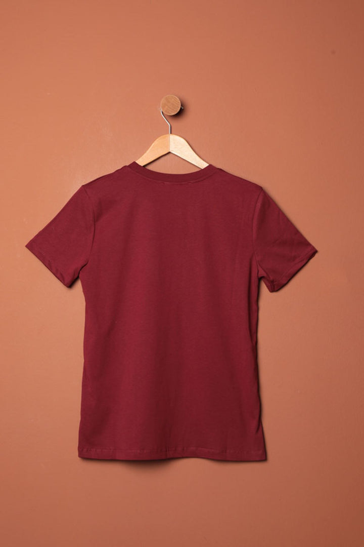 KKT Bow Printed T-Shirt-Burgundy - Royal Tunbridge Wells