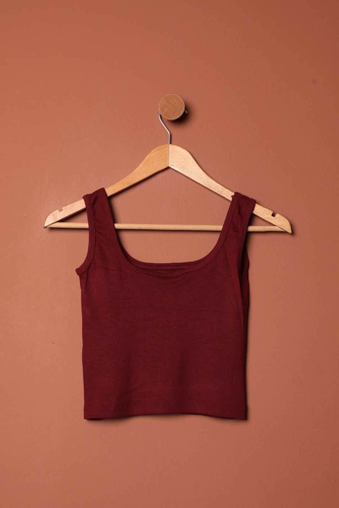 KKT Strawberry Viscose Fabric Suspender Crop-Bordeaux - Airdrie