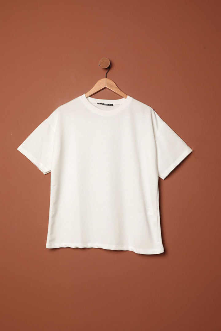 KKT Crew Neck Oversize Two Thread T-Shirt-Ecru - Nuneaton