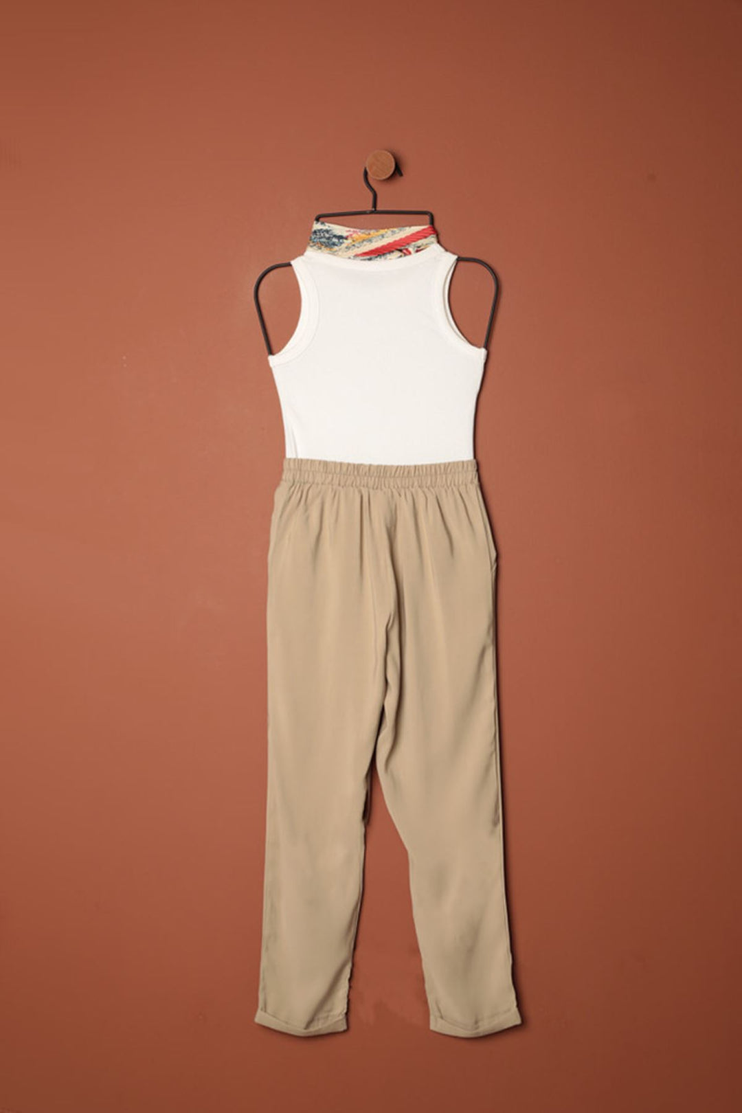 KKT Modal Fabric Double Leg Women's Trousers-Stone - Tortosa