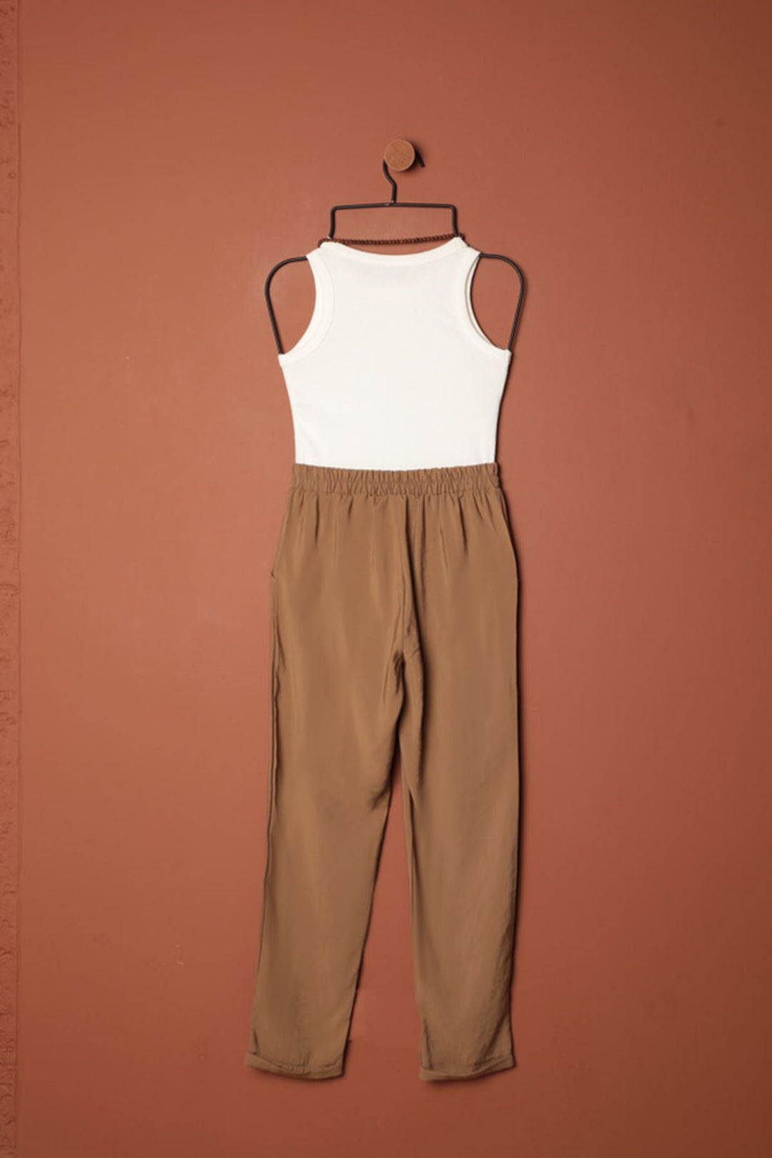 KKT Modal Fabric Double Leg Women's Trousers-Coffee - Görlitz