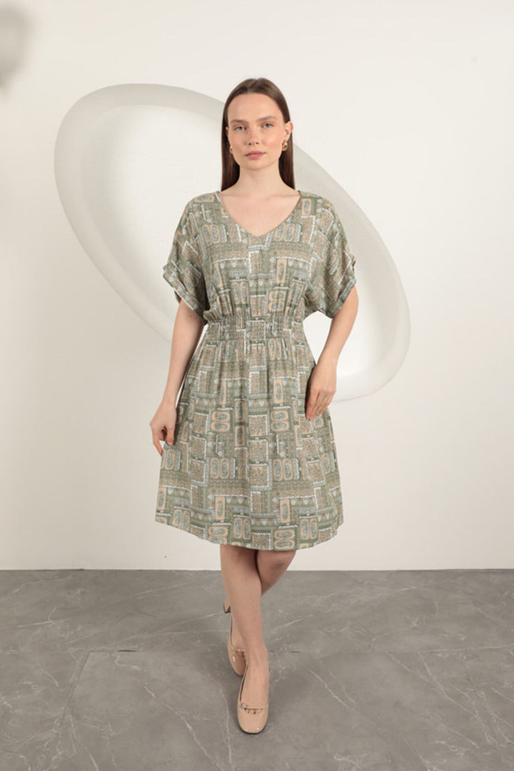 KKT Viscose Fabric Gipel Dress-Khaki - Jackson