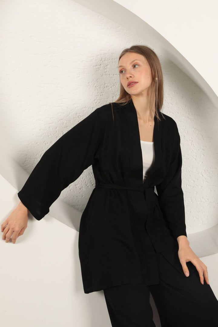 KKT Viscose Fabric Women's Suit-Black - Tecoanapa
