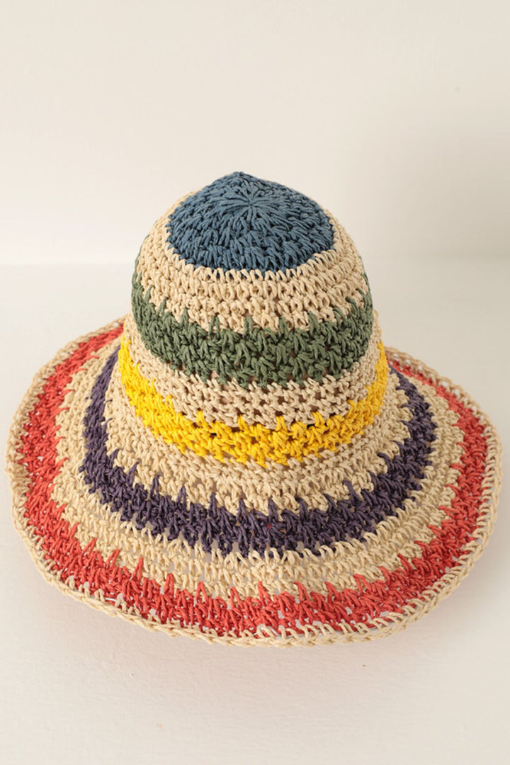 KKT Braided Straw Hat-Ecru - Isla