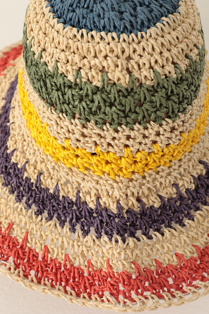 KKT Braided Straw Hat-Ecru - Isla