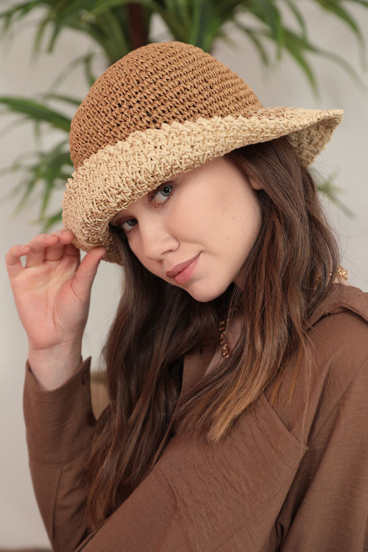 KKT Handmade Straw Hat-Camel - Veghel