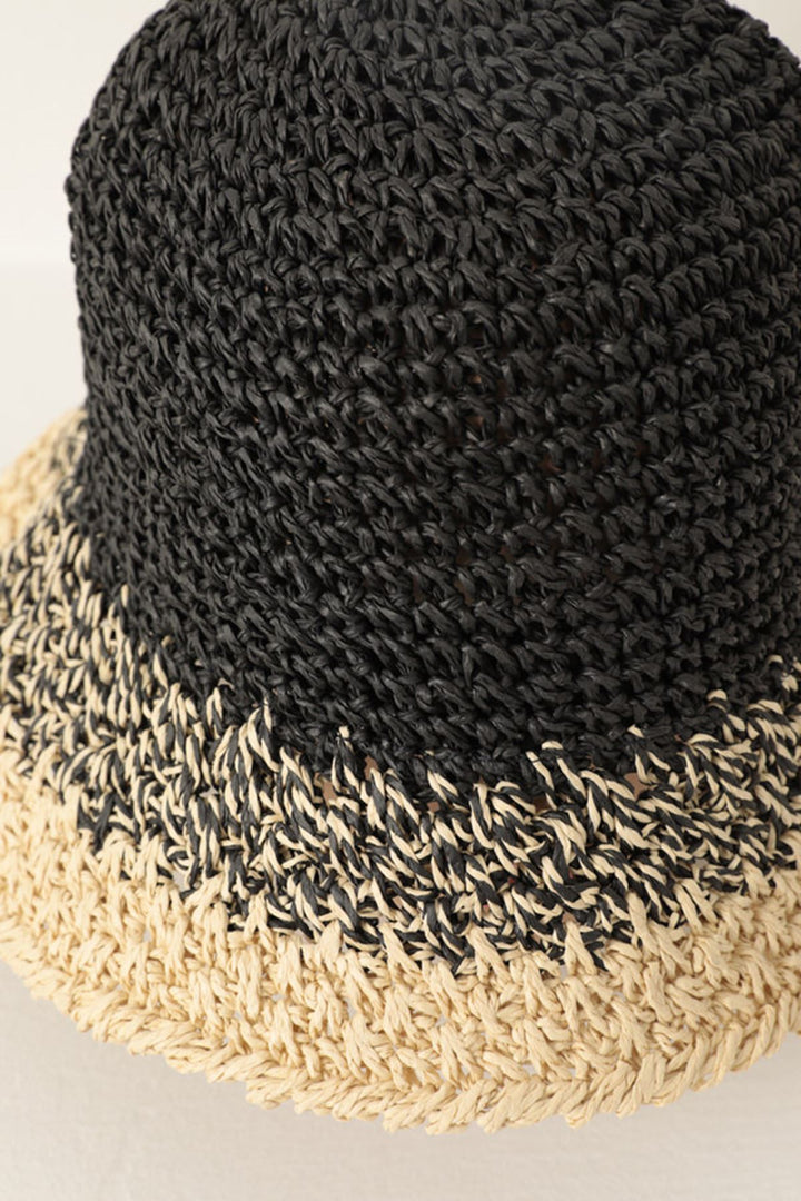 KKT Handmade Straw Hat-Black - Mason