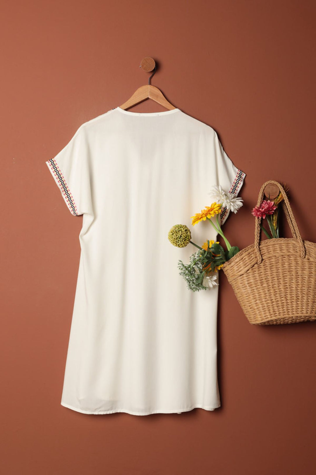 KKT Viscose Fabric Dress-Ecru - Lima
