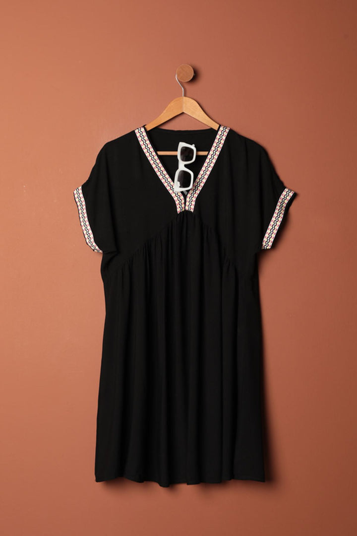 KKT Viscose Fabric Dress-Black - Águilas