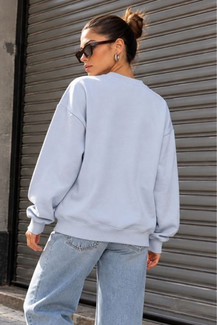 KKT Üç İplik Basic Oversize Sweatshirt-Bebemavi - The Hammocks
