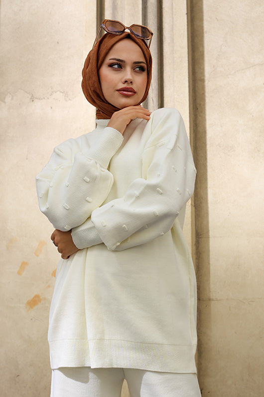 BNG Women Knit Two-Piece Set Ecru - Clermont
