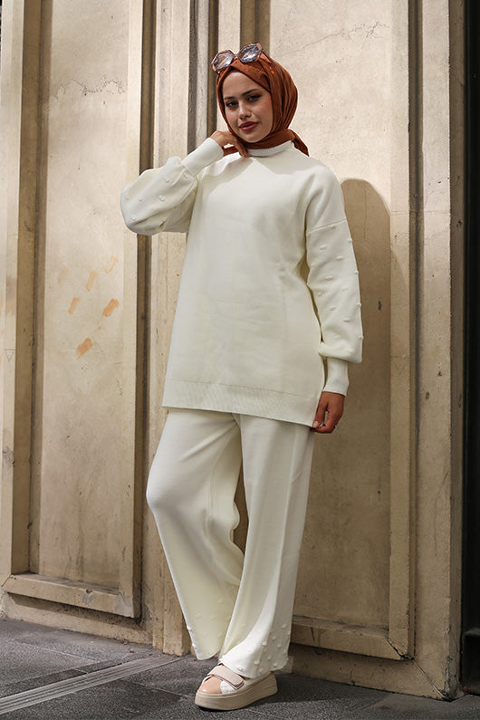 BNG Women Knit Two-Piece Set Ecru - Clermont