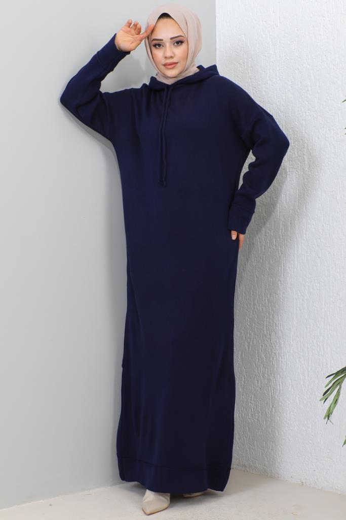 BNG Women Hooded Knit Dress Navy - Clermont