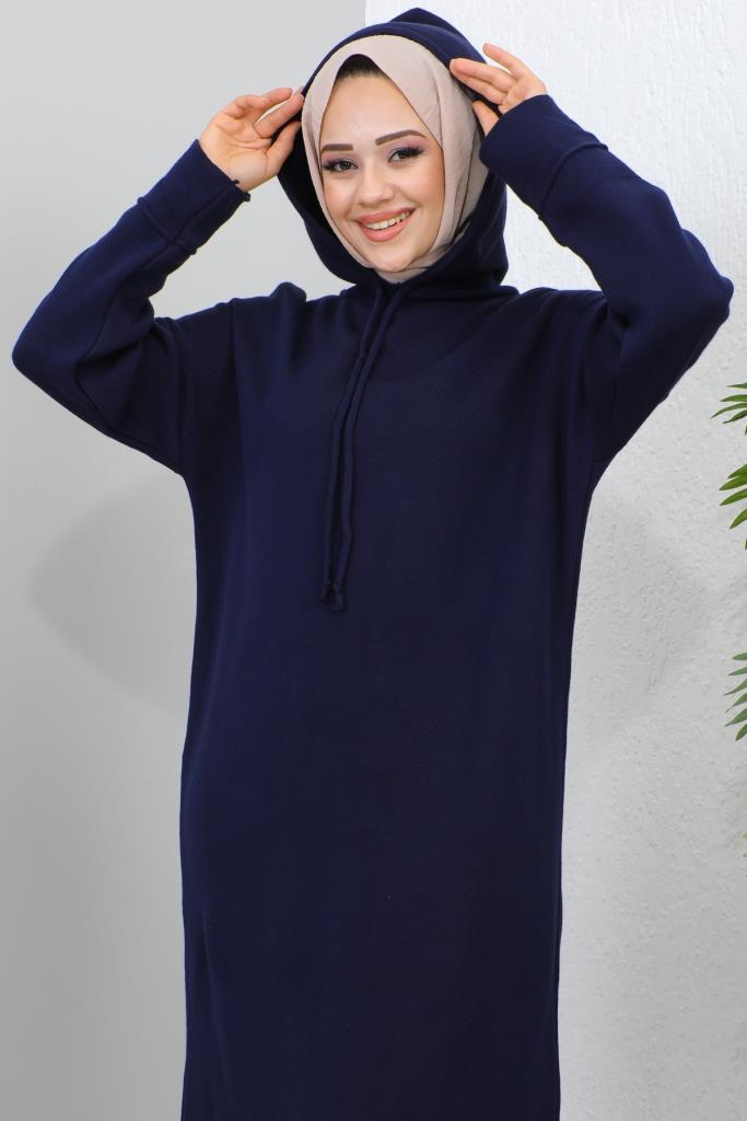 BNG Women Hooded Knit Dress Navy - Clermont