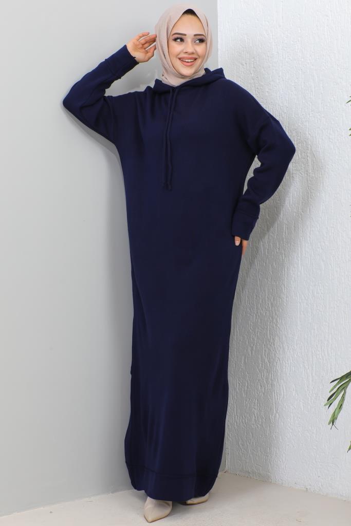 BNG Women Hooded Knit Dress Navy - Clermont