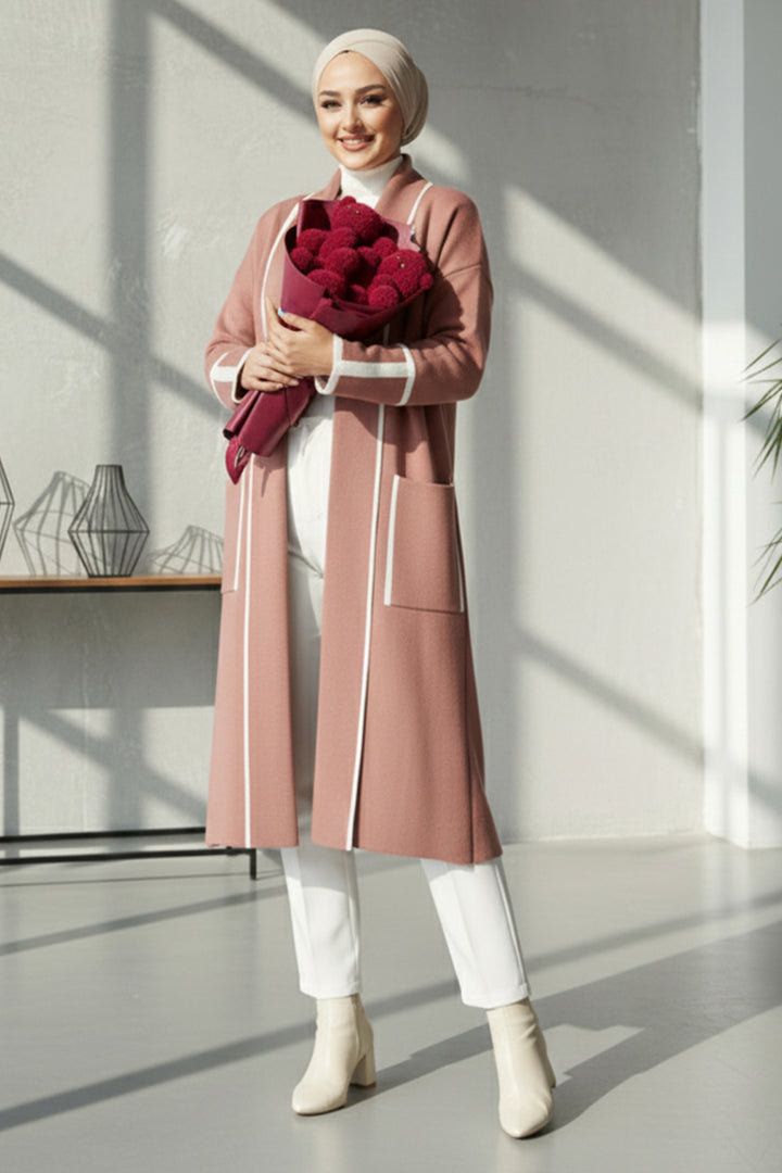 BNG Women Pocket Long Cardigan R7065 Rose Dry - Murfreesboro