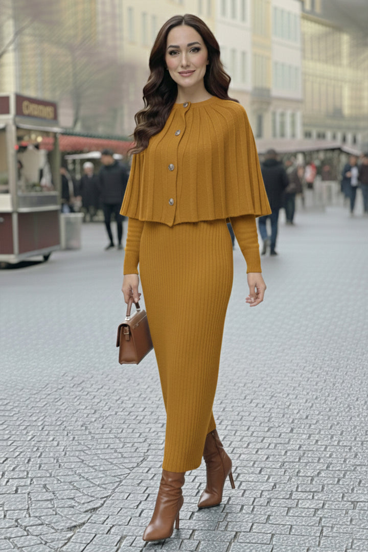BNG Women Bolerolu Knit Dress R4478 Mustard - Misantla