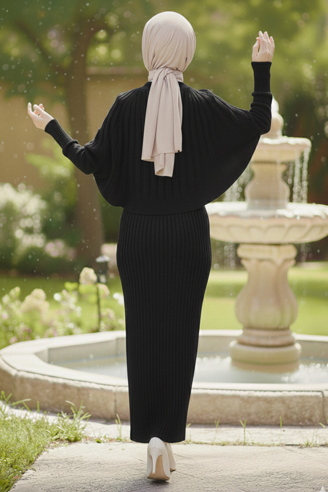 BNG Women Bolerolu Triko Elbise R4478 Siyah - Épinay-sur-Seine