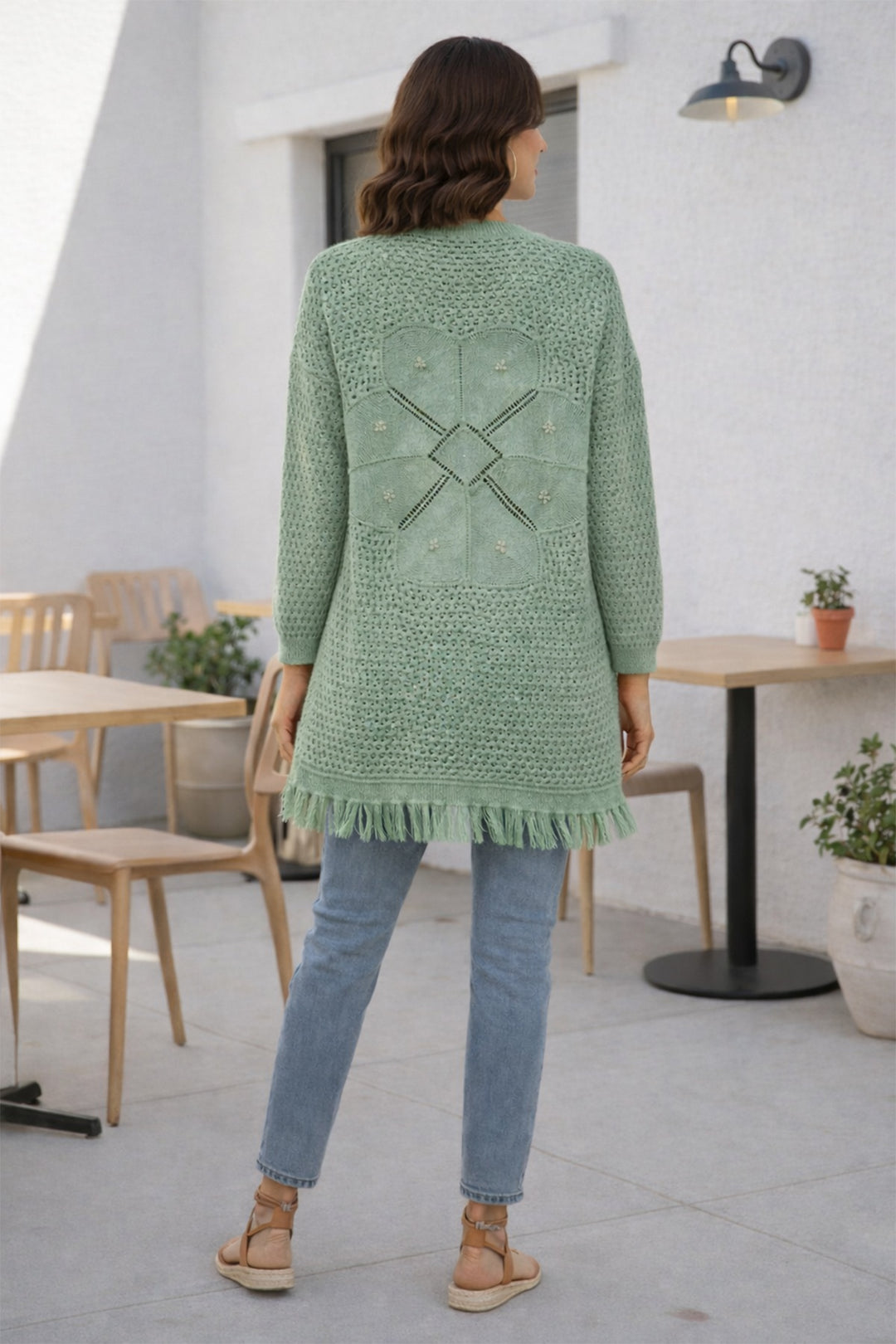 BNG Women Yazlık Pamuk Hırka R4524 Çağla - Kingston