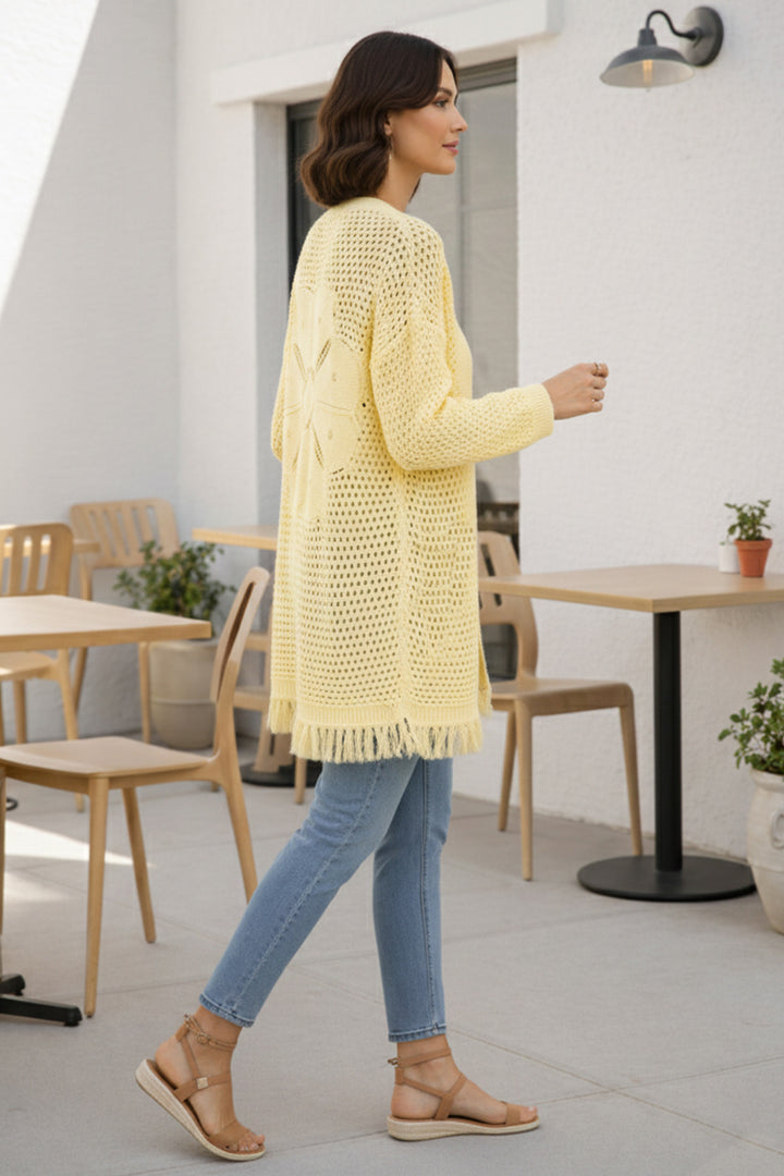 BNG Women Yazlık Pamuk Hırka R4524 Limon Sarısı - Leganés