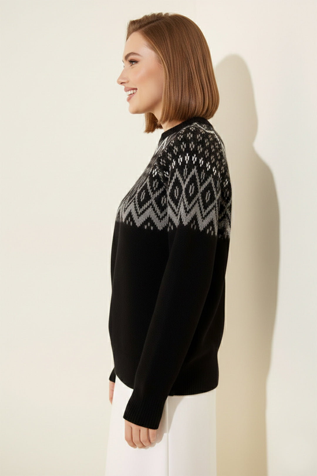 BNG Women Ribbed Sweater R4509 Black - Middelburg
