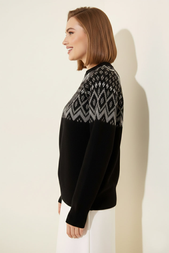 BNG Women Ribbed Sweater R4509 Black - Middelburg