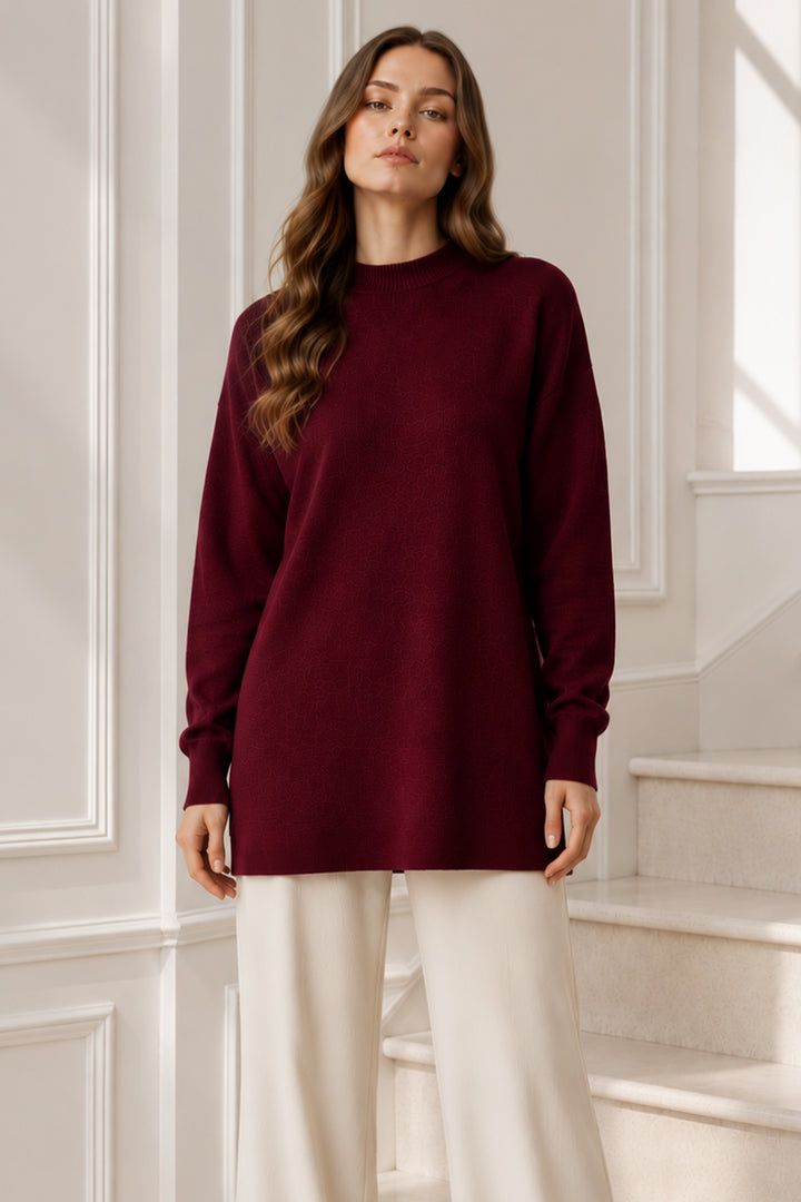 BNG Women Triko Tunik R7183 Bordo - Warren