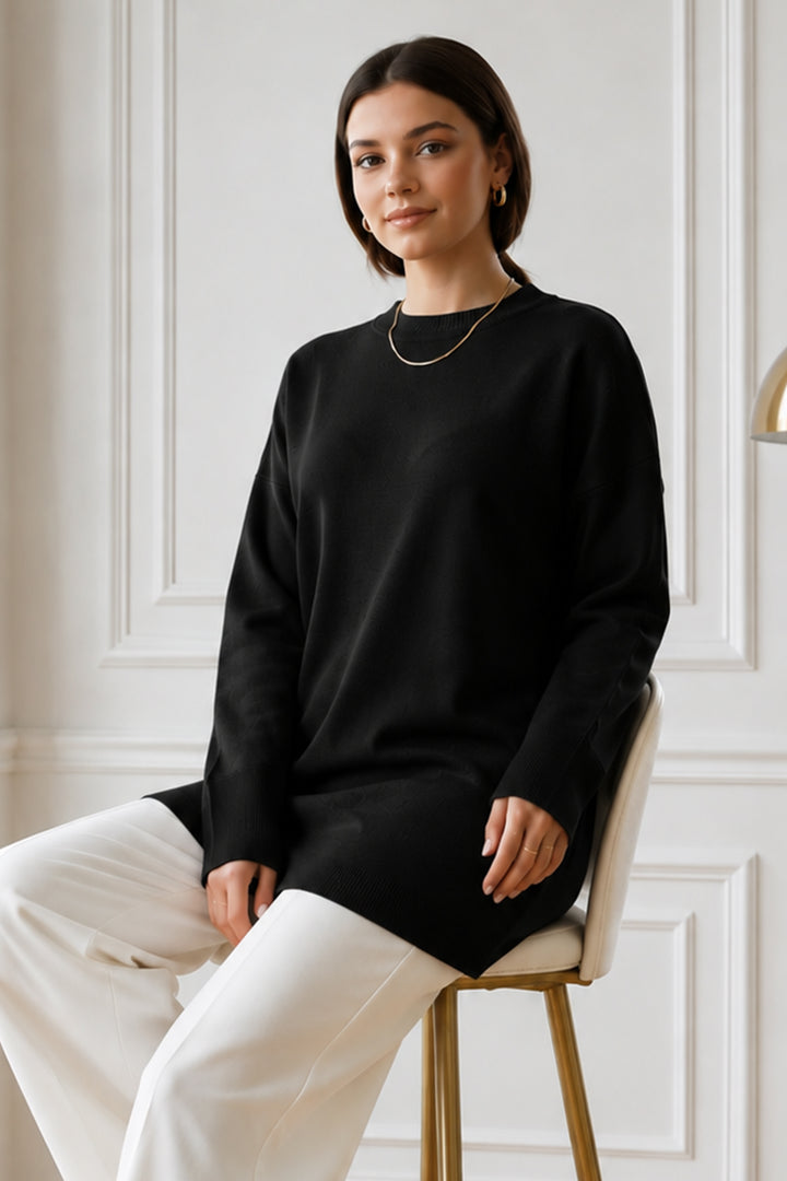 BNG Women Triko Tunik R7183 Siyah - Torre del Greco