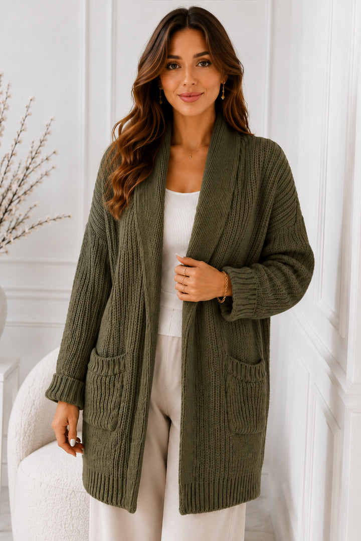 BNG Women Cepli Triko Hırka R4596 Haki - Rincón de Romos