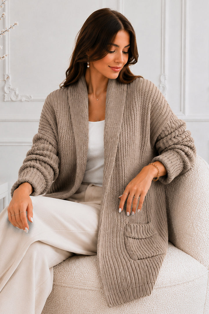 BNG Women Cepli Triko Hırka R4596 Vizon - Ciudad Mante