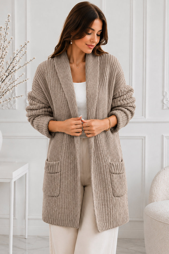 BNG Women Cepli Triko Hırka R4596 Vizon - Ciudad Mante