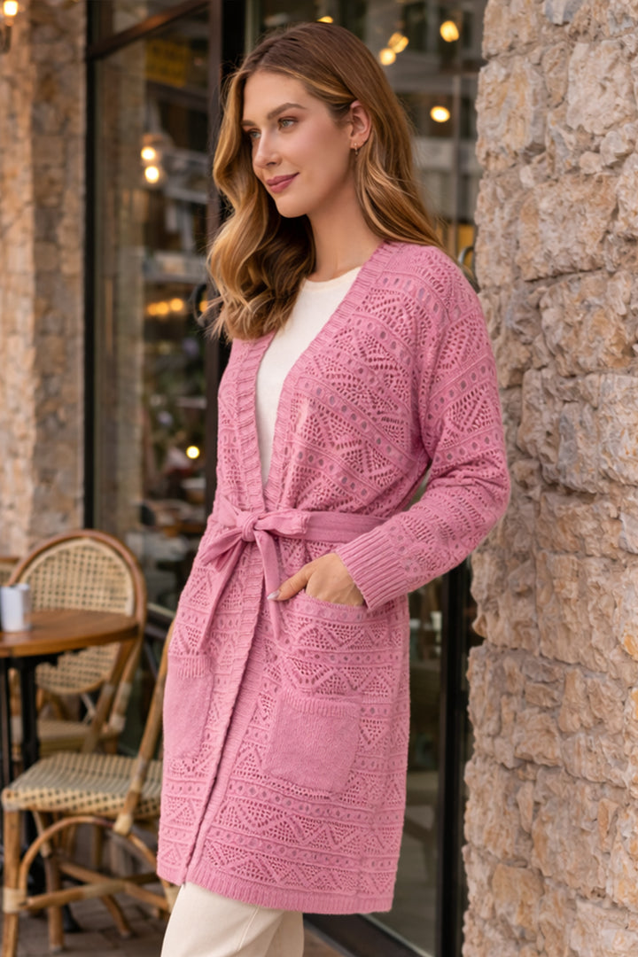 BNG Women Yazlık Pamuk Hırka R4348 Gül Kurusu - Paignton