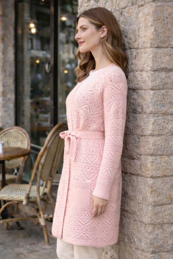 BNG Women Yazlık Pamuk Hırka R4348 Pembe - Wakefield