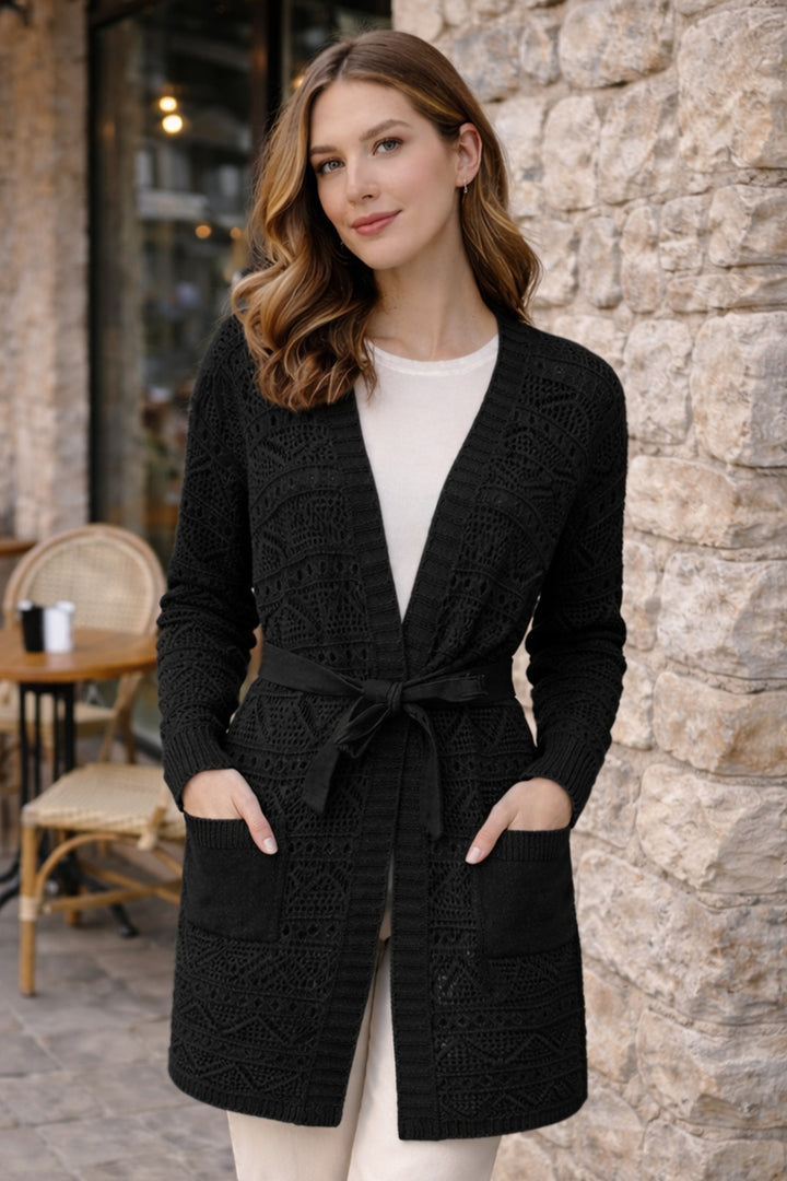 BNG Women Yazlık Pamuk Hırka R4348 Siyah - Fullerton