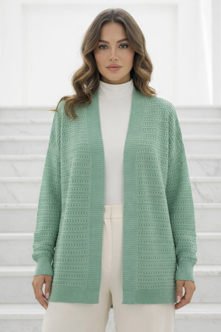 BNG Women Yazlık Pamuk Hırka R7193 Çağla - Valle de Santiago