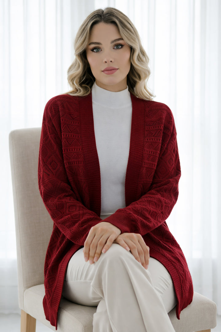 BNG Women Yazlık Pamuk Hırka R7203 Bordo - Ciudad de Ceuta