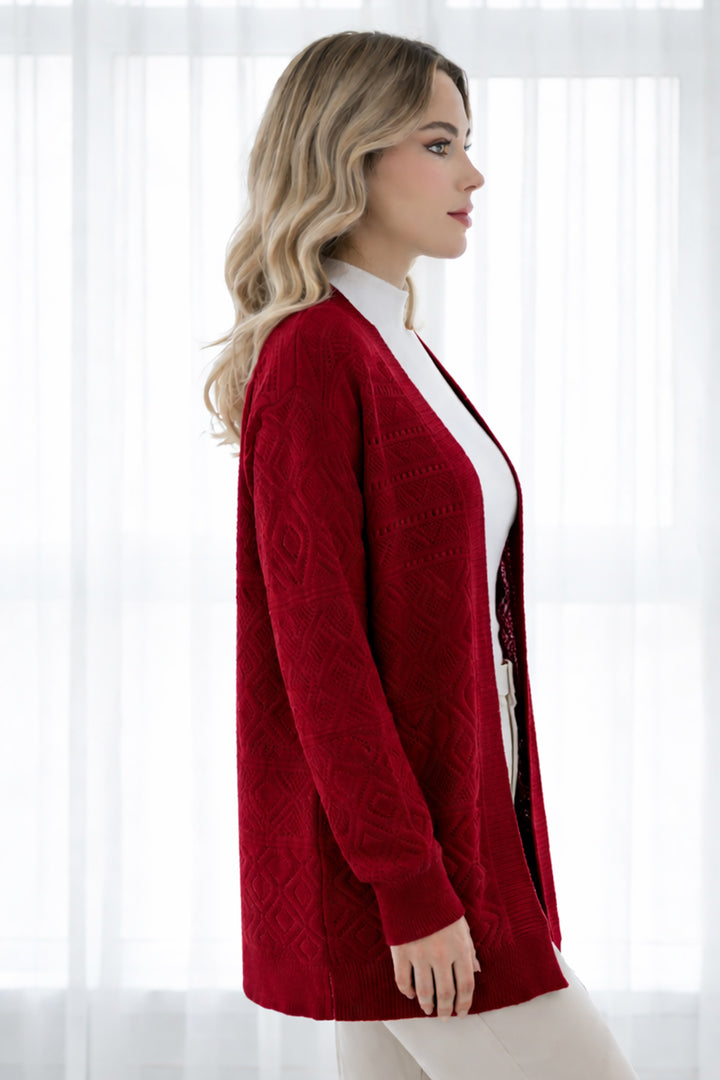 BNG Women Yazlık Pamuk Hırka R7203 Bordo - Ciudad de Ceuta