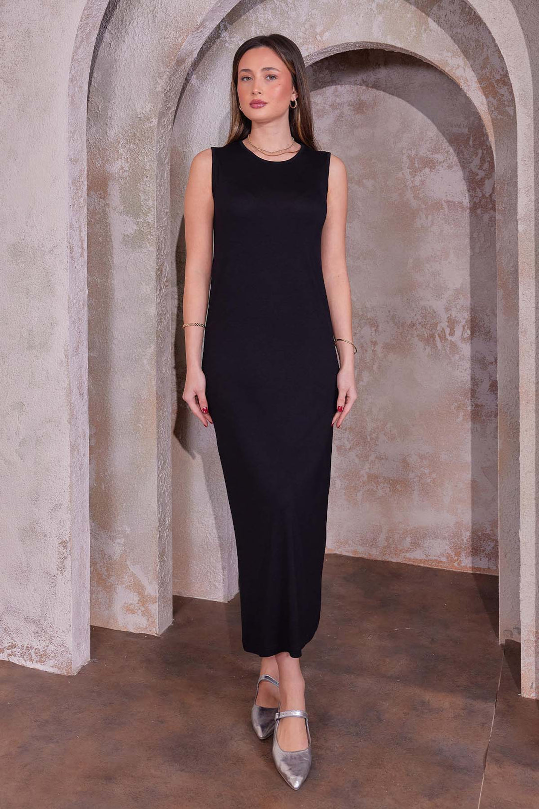 BNG Women Sleeveless Jersey Underdress Black 4775 - Southend